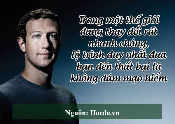 câu nói hay của Mark Zuckerberg