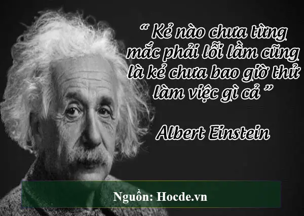 câu nói của người nổi tiếng Albert Einstein