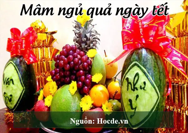 mâm ngủ quả ngày tết