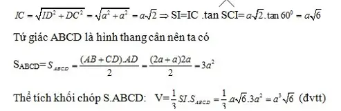 Bài tập tính thể tích hình chop