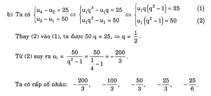 Bài tập về cấp số nhân