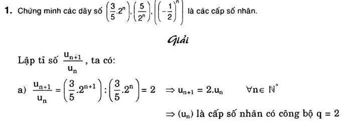 Bài tập về cấp số nhân