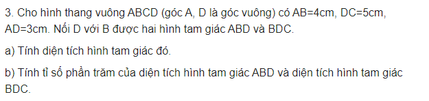 Bài tập về hình thang vuông 