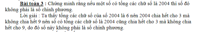 Bài tập về số chính phương