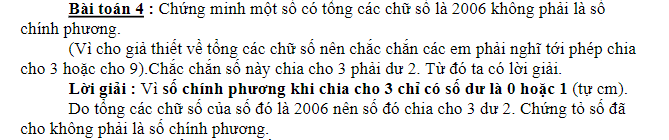 Bài tập về số chính phương