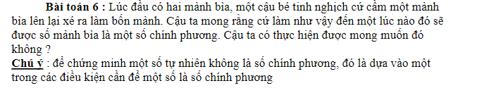 Bài tập về số chính phương