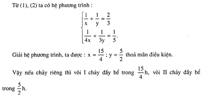 Dạng toán làm chung công việc bài tập