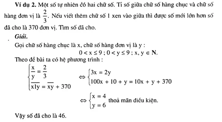 Ví dụ về dạng toán liên quan đến chữ số