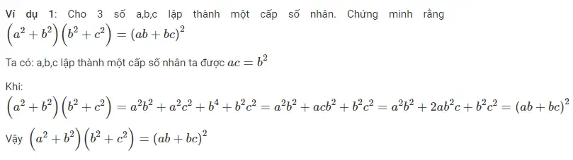 Ví dụ về tổng của cấp số nhân lùi vô hạn